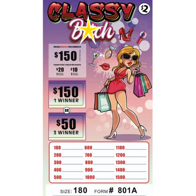 "Classy Bitch"  Seal Expired Collectible  Tickets Permitted for Sale Local Law