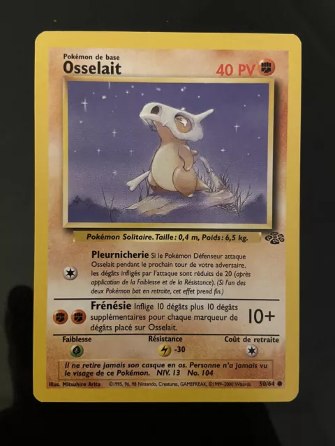 Carte Pokémon Osselait 50/64 Jungle Édition 1 Wizards FR