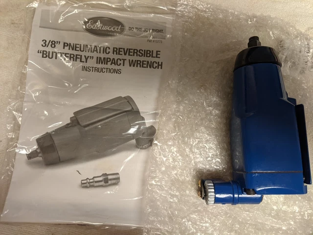 Eastwood 3/8" Pneumatic Reversible Butterfly Impact Air Ratchet Wrench New J104