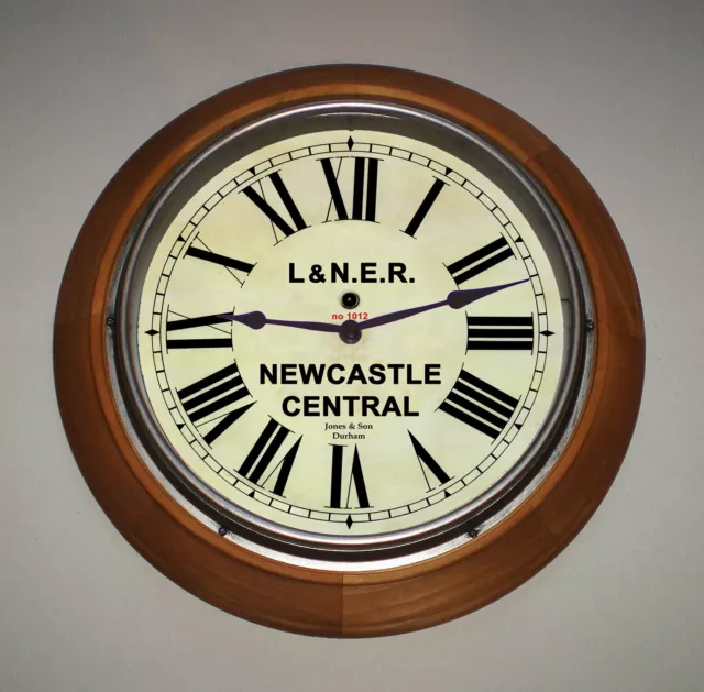LNER London & North Eastern Railway Style Newcastle Station / Waiting Room Clock