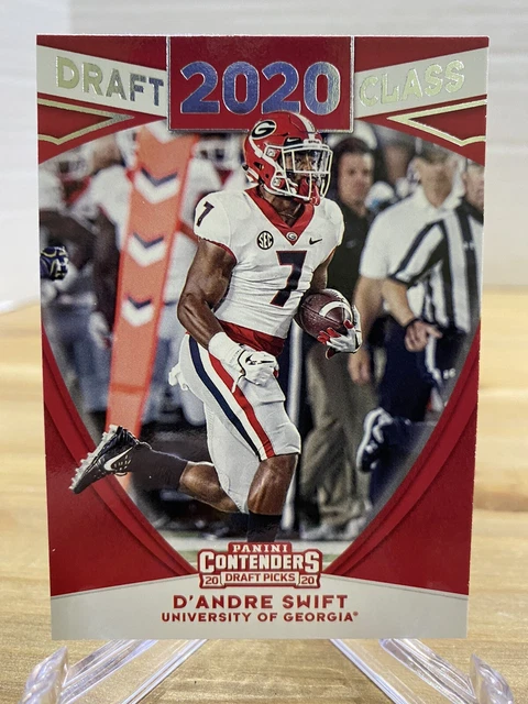 D’Andre Swift #11 RC 2020 Contenders Draft Picks Draft Class Georgia Lions NFL