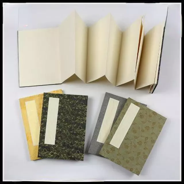 Painting Folding Booklet Book Double Rice Xuan Paper Brush Ink Calligraphy 册页