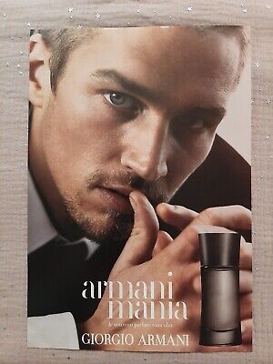 Giorgio Armani Mania 2000 Allemagne ARMANI Publicité papier Parfum Perfume ad 