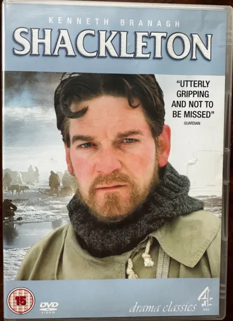 Shackleton DVD 2002 True Life Drame Mini Série Largeur / Kenneth Branagh