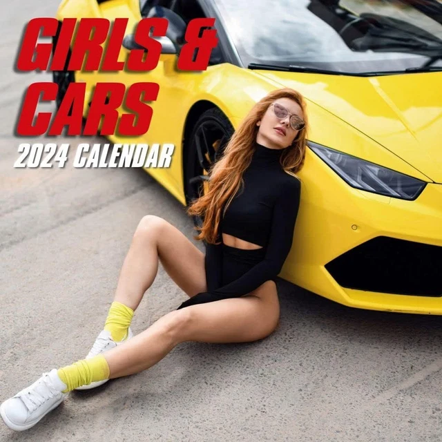 GIRLS & CARS 2024 Wall Calendar Brand New 09601 13.95 PicClick