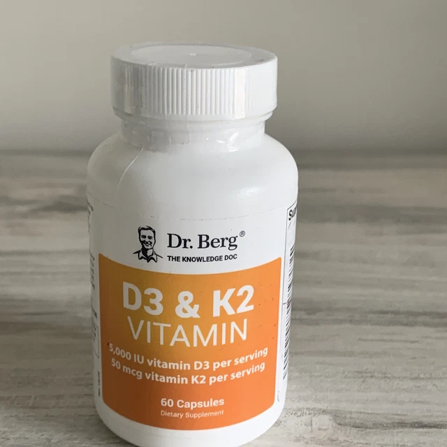 DR BERG VITAMIN D3 & K2 Formula 60 Capsules Exp 3/24 25.40 PicClick