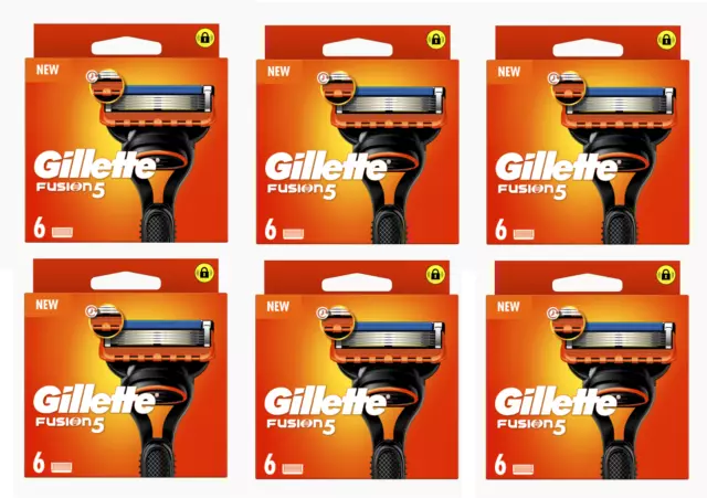 Pack Lames "GILLETTE Fusion 5" Recharge de Rasoir Pack Rechange Gilette ORIGINAL