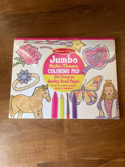 Melissa & Doug Jumbo Coloring Pad - Animals 50 Pictures Quality