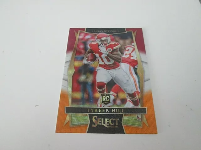 2016 Panini Select Tri-Color Prizm Tyreek Hill Rookie RC #65 CHIEFS! MINT!