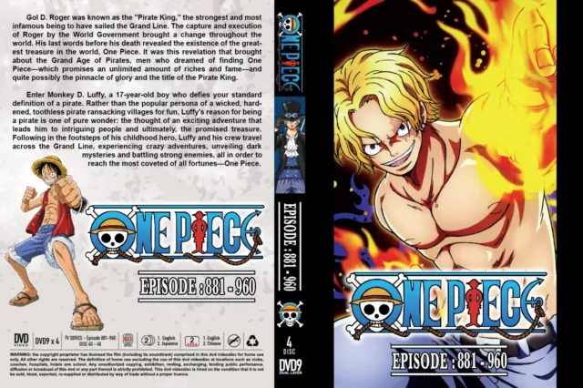Anime One Piece Collection DVD TV Series 3 Boxset (EPS 1-1027) English  Dubbed