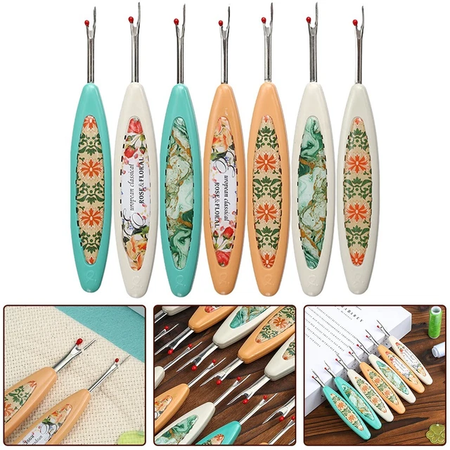 Découd-vite Ergonomique – Poignée Antidérapante, Avec Capuchon De Protection, Pour Couture, Broderie, Retirer Points Facilement