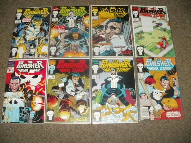 Lot Of 12 Punisher War Zone 1 2 3 4 5 6 9 13 15 19 20 26 - Wolverine