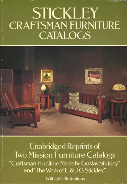 Antique Arts Crafts L & J.G. and Gustav Stickley Furniture / Catalog Reprints