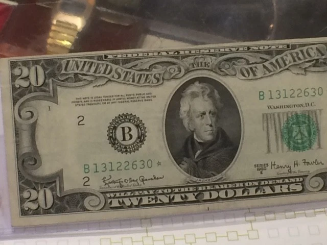 1950E $20 Federal Reserve Star Note Fr. 2064-B* GORGEOUS!