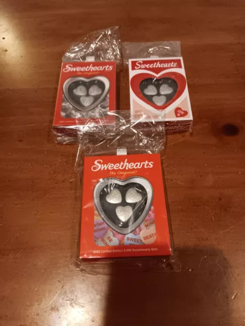 SWEETHEARTS 90 grams total of pure fine silver pamp suisse brand new sealed