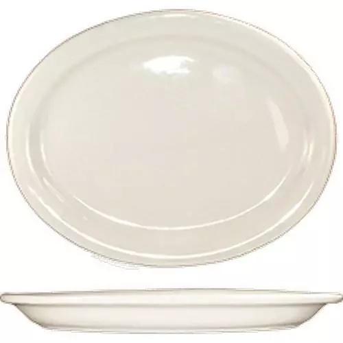 International Tableware - VA-12 - 9 3/4 in x 7 Plate With Narrow Rim