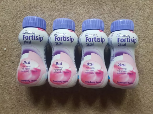 Fortisip Compact Protein Strawberry Flavour 4 x 200ml EXP 05/24