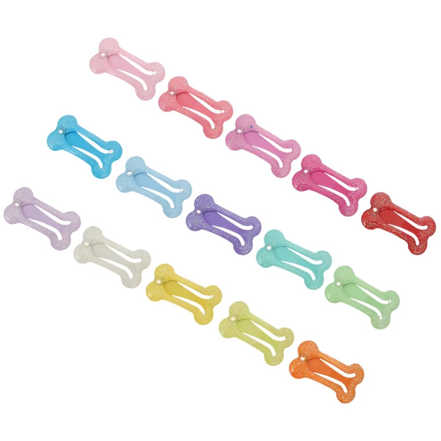 Clips para el cabello de aleación para mascotas arcos clips para el cabello para mascotas botones para el cabello