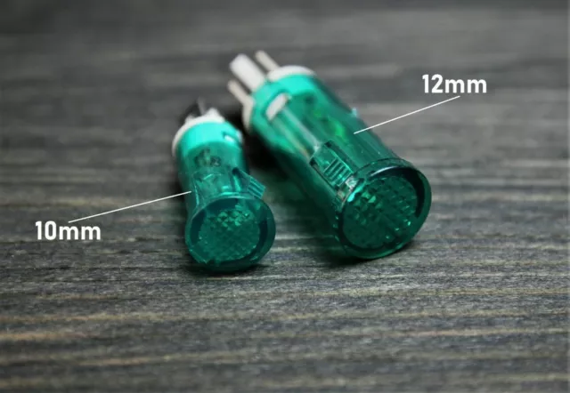 Neon signal lamp 10,12 mm signal lamp indicator lamp control lamp 230V AC