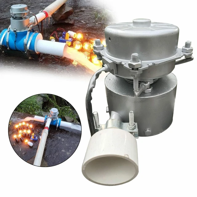 WATER TURBINE GENERATOR Kit Mini Hydro Power Plant Electric Station