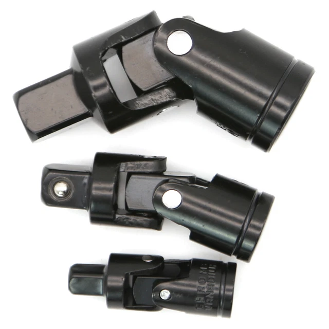 PREMIUM IMPACT UNIVERSAL Joint Socket Swivel Set,3 Pieces 1/2" 3/8" 1/4