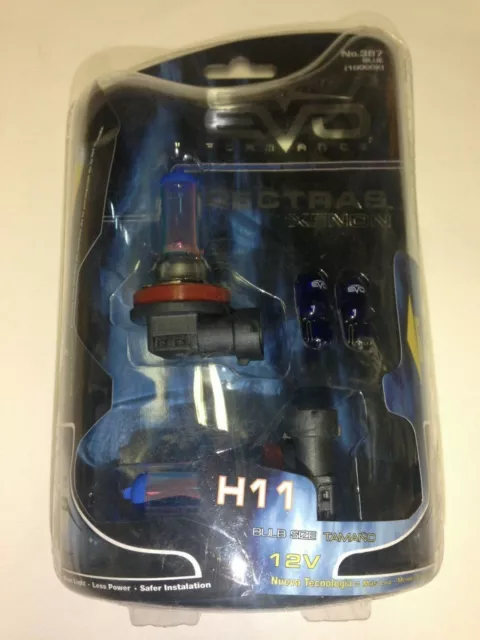 EVO Formance SPECTRAS No.387 H11 100 WATTS Blue Car Headlight Bulbs