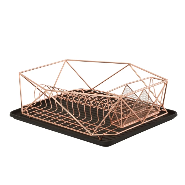 Kitchen Details Geode Dish Rack in Copper