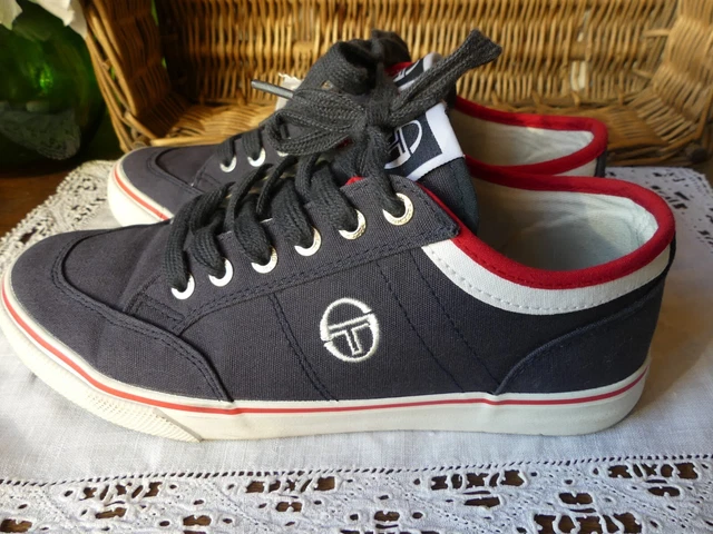 Basket Chaussures SERGIO TACCHINI en toile bleu marine T 39 Décontractées TBE