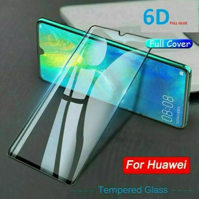 For Huawei P20 P30 P40 Lite Pro Full Cover Tempered Glass Screen Protector 2