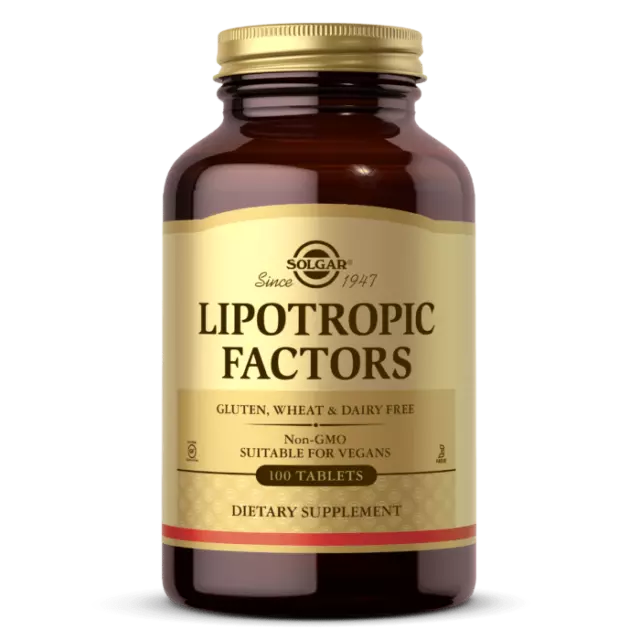 Solgar, Lipotropic Factors, 100 Veg. Tabletten - Blitzversand