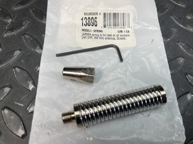 Chrome Spring for Lowband/VHF/UHF/800 MHz Antenna # 13896 Larson