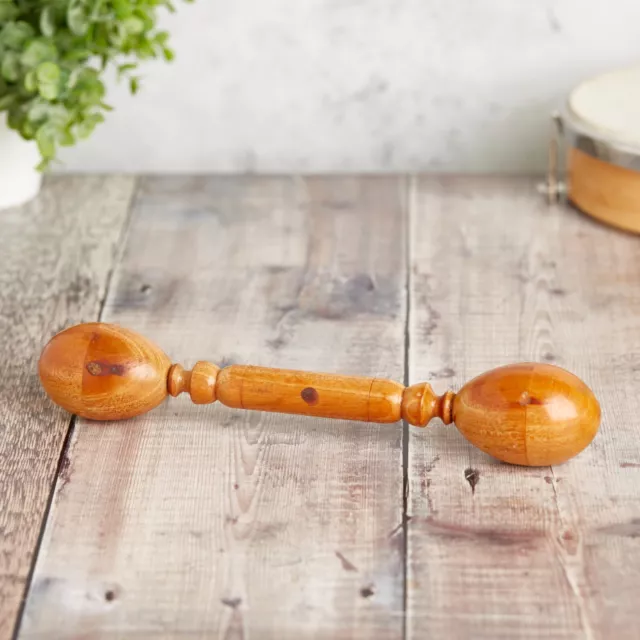 DOUBLE HEADED EGG Rattle Instrument Hand Made Shaker Music Instrument £ ...