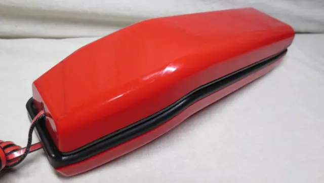 Vintage Telemax Red Push Button Wall/Desk Phone Designer Unique Corded