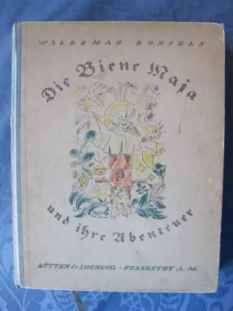 altes Kinderbuch Biene Maja und ihre Abenteuer 1920