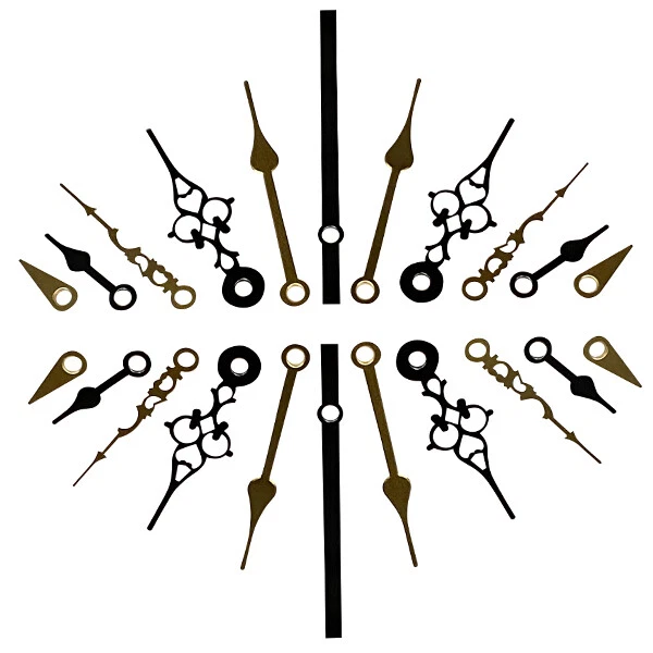 NEW PRESS FIT Quartz Metal Clock Hands For Movements Hand Holes 3.6mm