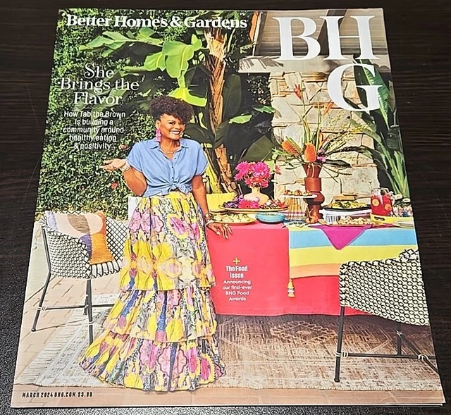 BETTER HOMES GARDENS Magazine March 2025 Tabitha Brown BHG £7.20