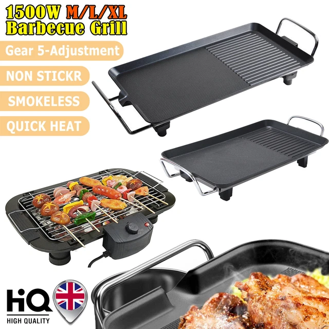 ELECTRIC TEPPANYAKI TABLE Top Grill Griddle BBQ Hot Plate Barbecue Pan ...