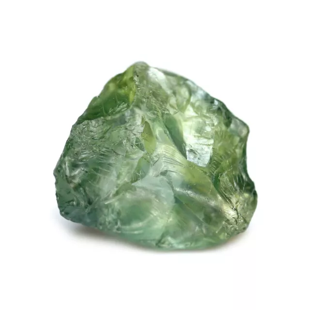 Certified 2.78ct Natural Unheated Green Sapphire VVS Clarity Australian Rough