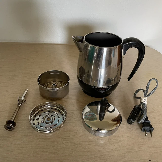 FARBERWARE SUPERFAST ELECTRIC Coffee Percolator 24 Cup Model 134B USA