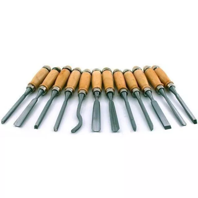 Hand Wood Chisel Set Carving Kit 12 Piece Professional Beginners