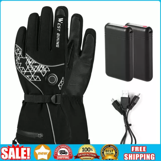 Beheizte Handschuhe für Mit Touchscreen, Wiederaufladbarer 4000mAh Akku Elektris