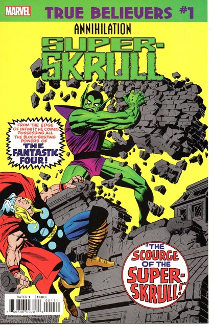 True Believers Annihilation Super Skrull #1 (February 2020, Marvel) Kirby Art NM