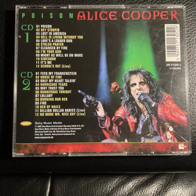 Alice Cooper: Poison/CD 🎤🎶 🔝 Sammlerstück/2003/24 Titel/I’m Your Gun/Fire 2