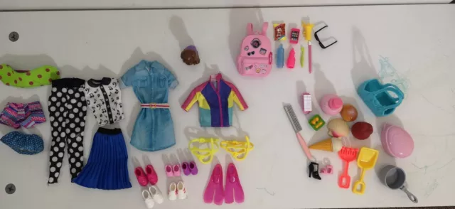 BARBIE Clothes & Accessories Bulk Lot