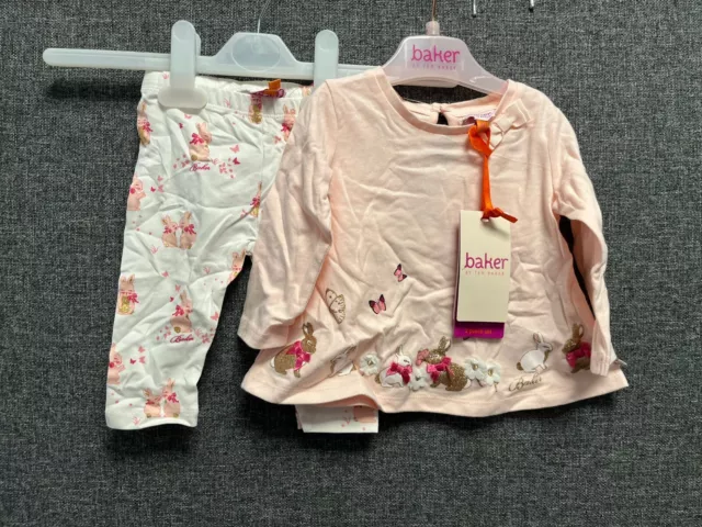 Set top e leggings coniglietto Ted Baker 3-6 mesi TD026 OO 14