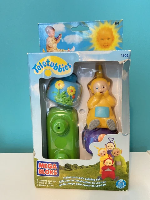 Teletubbies Mega Bloks Laa Laa’s Building Set Vintage 1998 Rare Soft Blocks New