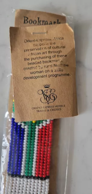 Vintage New ORIENT-EXPRESS  beaded bookmark  KwaNdebele  region South Africa
