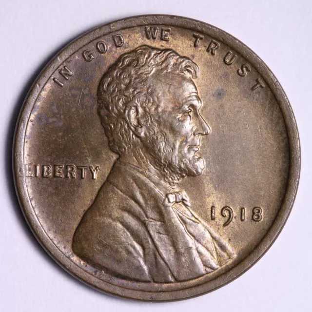 1918 Lincoln Wheat Cent Penny CHOICE BU UNCIRCULATED MS PQ!! E556 KREM