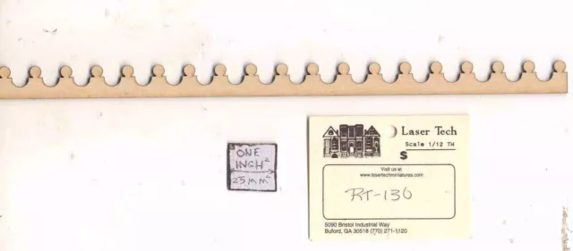 Roof Trim - Victorian  LT130 wood 1/12 scale dollhouse miniature 1pcs USA