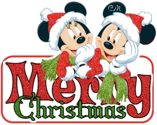 IRON ON TRANSFER Mickey Minnie Mouse Christmas Disney Santa